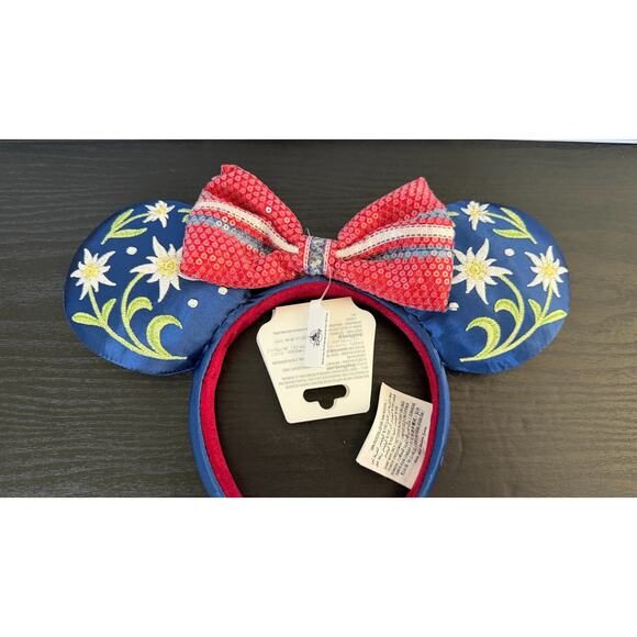 NEW Disney Epcot World Showcase Germany Pavilion Floral Minnie Ears Headband main image 5